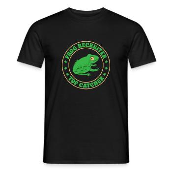Frog Catcher Recruiter Top Frog - Männer T-Shirt - Schwarz - Vorne - AI Model Male 178 light (178cm)