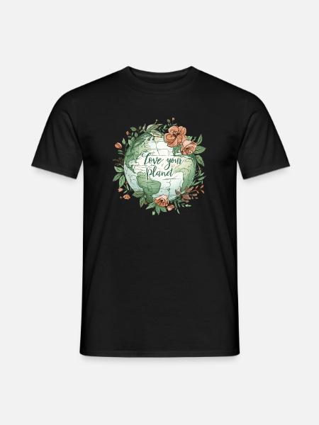 Love Your Planet Eco Tee - Men's T-Shirt - black