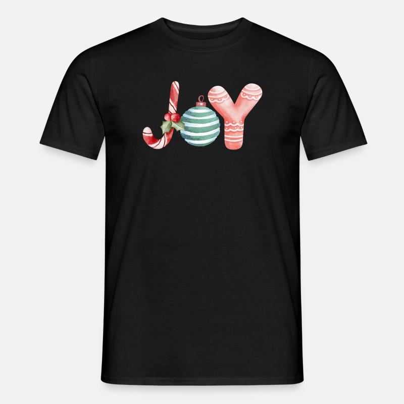 Joy Christmas Scripture Ornament - Men’s T-shirt - black