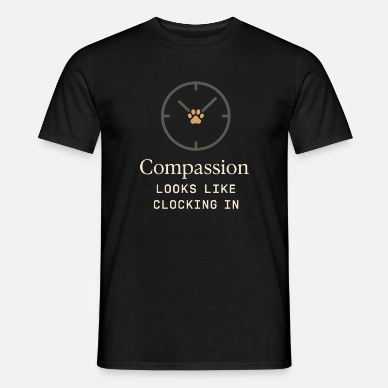 Tierheimmitarbeiter, Tierrettungs-freiwilliger - Männer T-Shirt - Schwarz