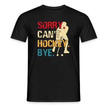 Hockey Eishockey Eishockeyspieler Geschenk - Men's T-Shirt - black - Front - AI Model Male 178 light (178cm)