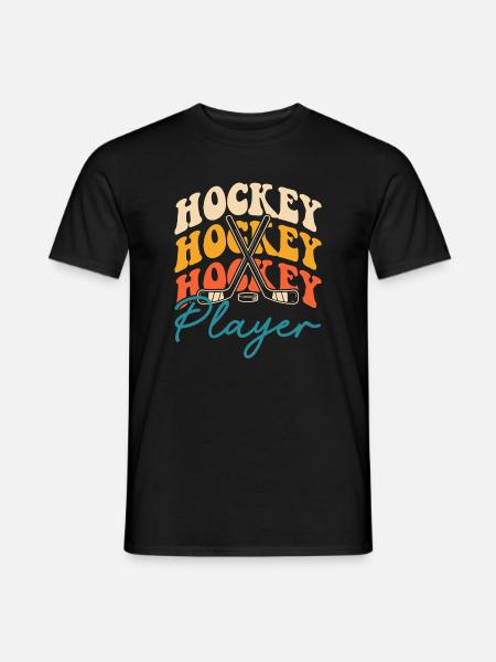 Hockey Eishockey Eishockeyspieler Geschenk - Men's T-Shirt - black