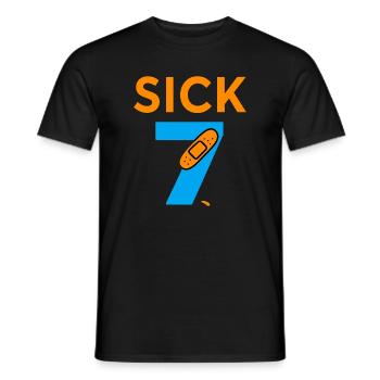 Sick Seven Meme Tee Six Seven - T-shirt homme - noir - Devant - AI Model Male 178 light (178cm)