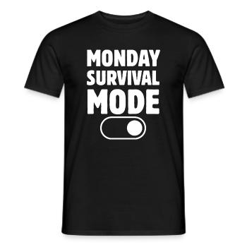 Funny Fashion Work Week Quote - Men's T-Shirt - black - Front - AI Model Male 178 light (178cm)