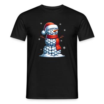 GOlf Christmas Sports Santa Claus - Men's T-Shirt - black - Front - AI Model Male 178 light (178cm)