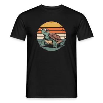 Turtle - Men's T-Shirt - black - Front - AI Model Male 178 light (178cm)