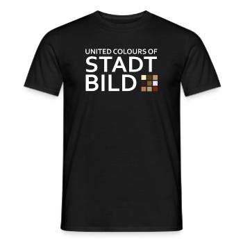 Townscape - Men's T-Shirt - black - Front - AI Model Male 178 light (178cm)