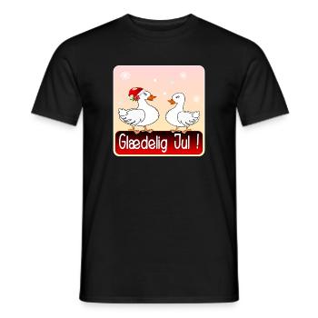 Frohe Weihnachten Weihnachtsgans - Männer T-Shirt - Schwarz - Vorne - AI Model Male 178 light (178cm)