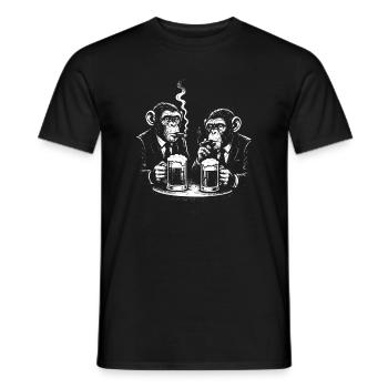 Midnight Monkeys Bar Scene - Men's T-Shirt - black - Front - AI Model Male 178 light (178cm)