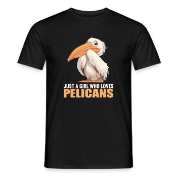 Pelicans Pelican - Men's T-Shirt - black - Front - AI Model Male 178 light (178cm)