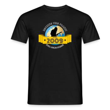 16. Geburtstag qui fait vibrer cette planète depuis 12/2009 - T-shirt homme - noir - Devant - AI Model Male 178 light (178cm)