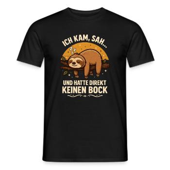 Je suis venu, j’ai vu et je n’en ai pas eu envie tout de suite ! - T-shirt homme - noir - Devant - AI Model Male 178 light (178cm)