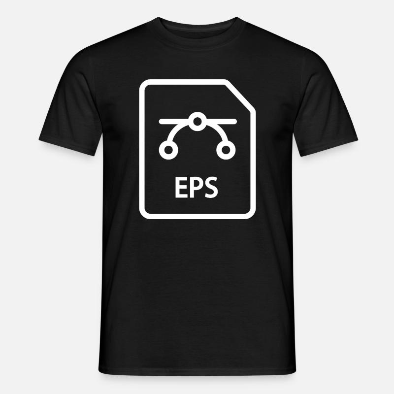 EPS-Datei - Männer T-Shirt - Schwarz