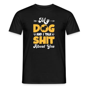 Meilleur cadeau de papa de chien Dog Lover - T-shirt homme - noir - Devant - AI Model Male 178 light (178cm)