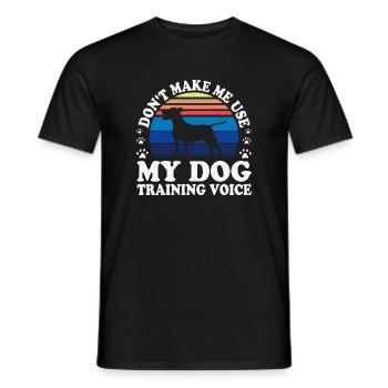 Dogs Dog Lover Dog Owner Gift - Men's T-Shirt - black - Front - AI Model Male 178 light (178cm)