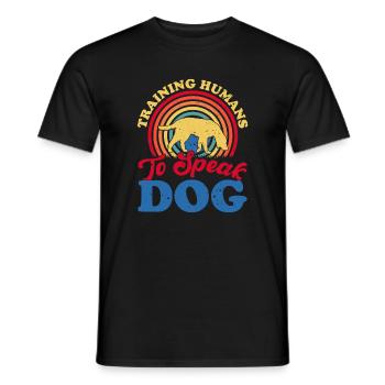 Dogs Dog Lover Dog Owner Gift - Men's T-Shirt - black - Front - AI Model Male 178 light (178cm)