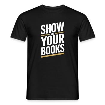 Montrez-moi vos livres Leseratte Buch Lesen Bücher - T-shirt homme - noir - Devant - AI Model Male 178 light (178cm)