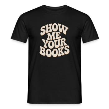Montrez-moi vos livres Leseratte Buch Lesen Bücher - T-shirt homme - noir - Devant - AI Model Male 178 light (178cm)