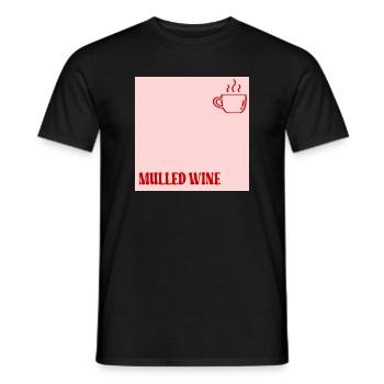 Chope à vin chaud - T-shirt homme - noir - Devant - AI Model Male 178 light (178cm)