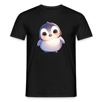 Pinguine Pinguin - Männer T-Shirt - Schwarz - Vorne - AI Model Male 178 light (178cm)