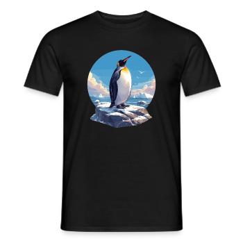 Pinguini Pinguino - T-shirt uomo - nero - Fronte - AI Model Male 178 light (178cm)