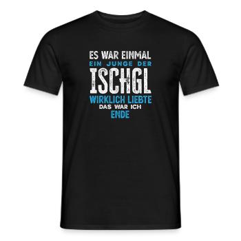 Funny après ski Ischgl Alps Party Young Love - Men's T-Shirt - black - Front - AI Model Male 178 light (178cm)