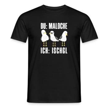 Ischgl Ski Snowboard Fun après-ski - T-shirt homme - noir - Devant - AI Model Male 178 light (178cm)