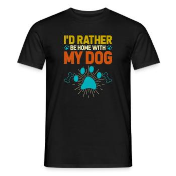 Dogs Dog Lover Dog Owner Gift - Men's T-Shirt - black - Front - AI Model Male 178 light (178cm)
