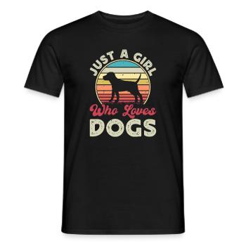 Dogs Dog Lover Dog Owner Gift - Men's T-Shirt - black - Front - AI Model Male 178 light (178cm)