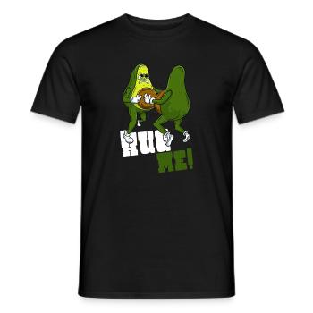Avocado Hug - Men's T-Shirt - black - Front - AI Model Male 178 light (178cm)