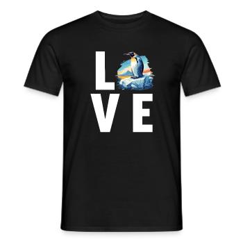 Pinguine Pinguin - Männer T-Shirt - Schwarz - Vorne - AI Model Male 178 light (178cm)