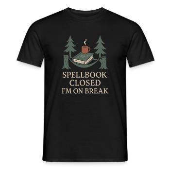 Booktok Fantasy Bookish Humor Gift for - Men's T-Shirt - black - Front - AI Model Male 178 light (178cm)