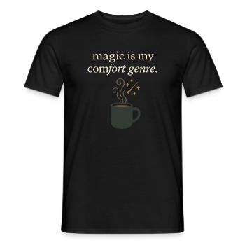 Booktok Fantasy Bookish Humor Gift for - Men's T-Shirt - black - Front - AI Model Male 178 light (178cm)