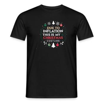 Noël Inflation Costume - T-shirt homme - noir - Devant - AI Model Male 178 light (178cm)