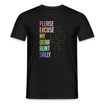 Professeur de mathématiques Dire Professeur de mathématiques drôle - T-shirt homme - noir - Devant - AI Model Male 178 light (178cm)