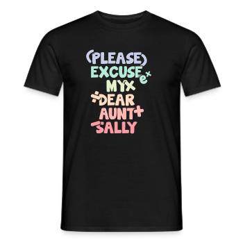 Funny Math Sayings Math Teacher - Men's T-Shirt - black - Front - AI Model Male 178 light (178cm)
