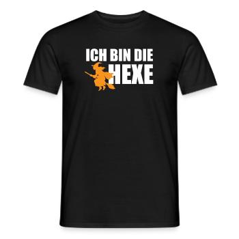I'm the Witch Funny Carnival Partner Costume - Men's T-Shirt - black - Front - AI Model Male 178 light (178cm)