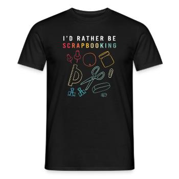 Scrapbook Scrapbooking - Männer T-Shirt - Schwarz - Vorne - AI Model Male 178 light (178cm)