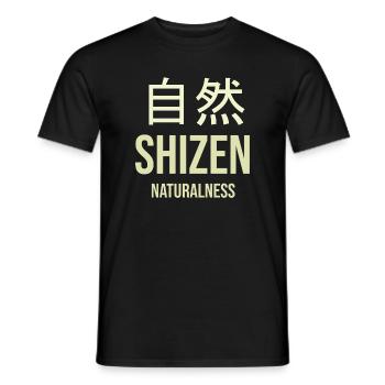 Nature Zen SHIZEN - Men's T-Shirt - black - Front - AI Model Male 178 light (178cm)
