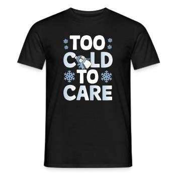 Trop froid pour s’occuper du pingouin - T-shirt homme - noir - Devant - AI Model Male 178 light (178cm)