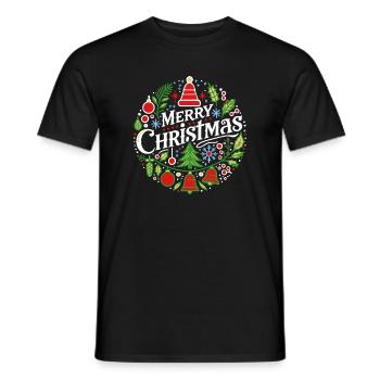 Joyeux Noël 3 - T-shirt homme - noir - Devant - AI Model Male 178 light (178cm)