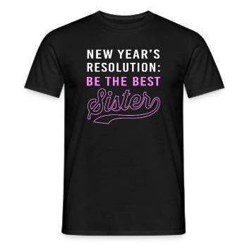 Gender Reveal New Year's Eve New Year New Year - Men's T-Shirt - black - Front - AI Model Male 178 light (178cm)