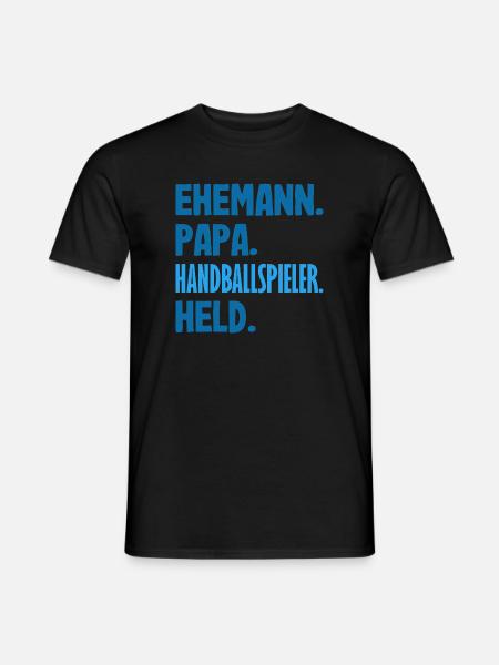 Handballspieler Handball Handballer Geschenke - Männer T-Shirt - Schwarz