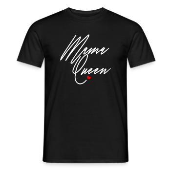Mama Queen Black Afro Mom Melanin Proud Black Moms - Men's T-Shirt - black - Front - AI Model Male 178 light (178cm)