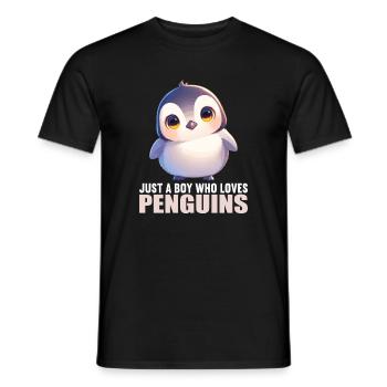 Pingouins Pingouin - T-shirt homme - noir - Devant - AI Model Male 178 light (178cm)