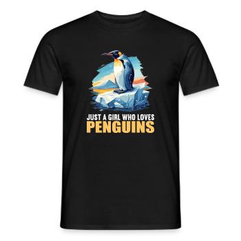 Pingouins Pingouin - T-shirt homme - noir - Devant - AI Model Male 178 light (178cm)