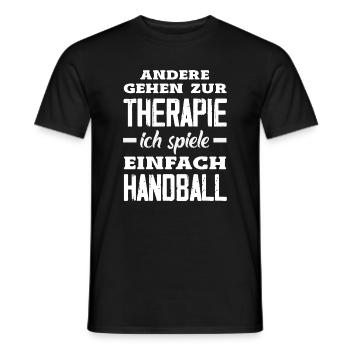 Handballspieler Handball Handballer Geschenke - Männer T-Shirt - Schwarz - Vorne - AI Model Male 178 light (178cm)