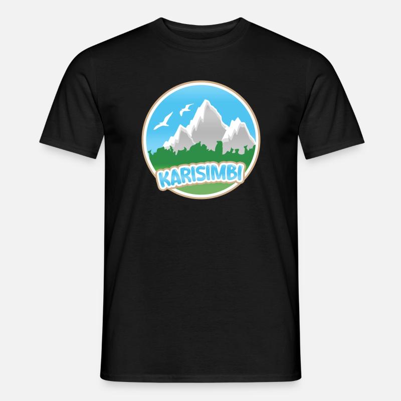 Karisimbi Karisimbi - Männer T-Shirt - Schwarz