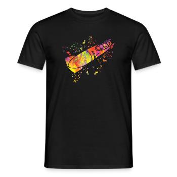 Bob Team Anschieber Bob - Männer T-Shirt - Schwarz - Vorne - AI Model Male 178 light (178cm)