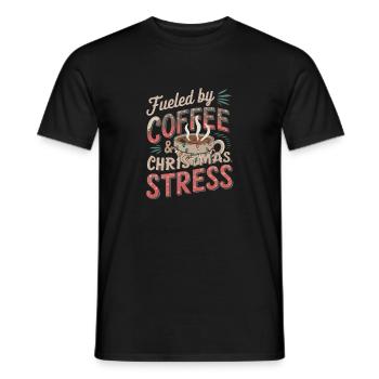 Weihnachtszeit Kaffee Humor - Männer T-Shirt - Schwarz - Vorne - AI Model Male 178 light (178cm)
